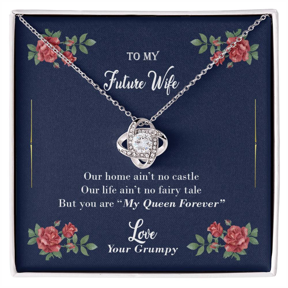 "Furute Wife" - Love Knot Necklace - To My Wife, Bride, Girlfriend
