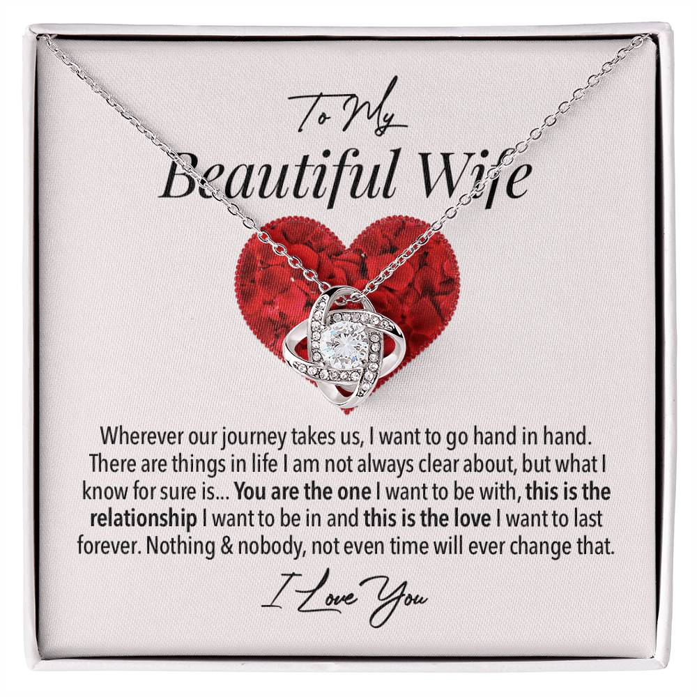Wife Forever Love Necklace - My Dearest Woman on Wedding Day