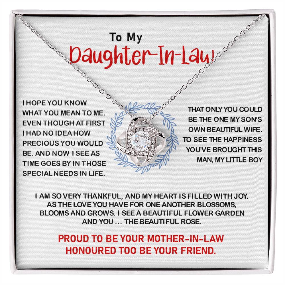 To My Daughter-in-Law | Love Knot Necklace💓