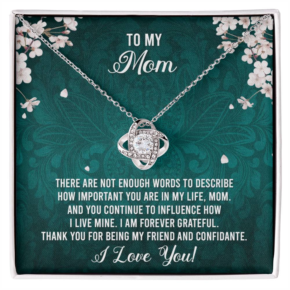 To My Mom - I Love You Necklace