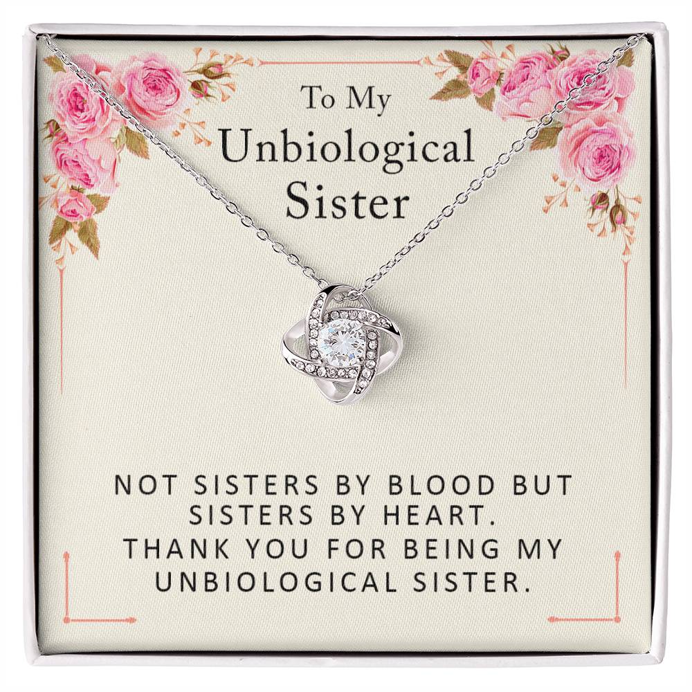 Unbiological Sister Necklace - Birthday Gifts for Best Friend