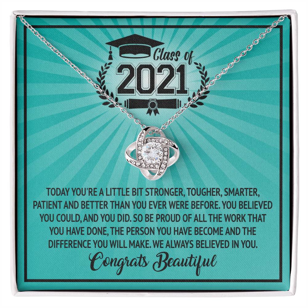(Almost Gone) Class of 2021 - Graduation Necklace - To My Daughter – Graduation Necklace Gift with Love & Pride