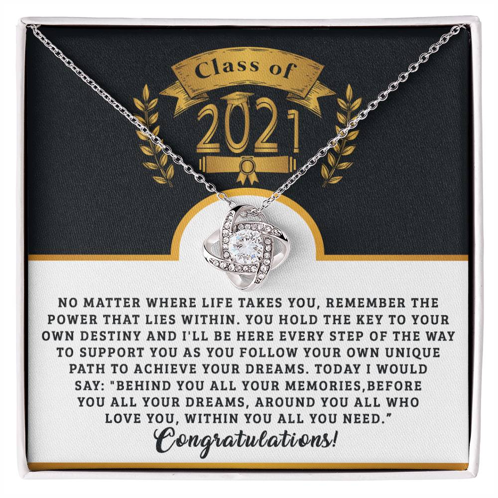 (Almost Gone ) Class of 2021 - Class 2021 - Necklace - Congratulations - Happy Graduation Day