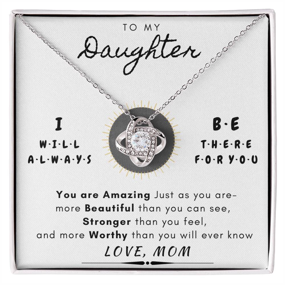 "To My Daughter" Always There for You Necklace Gift Set