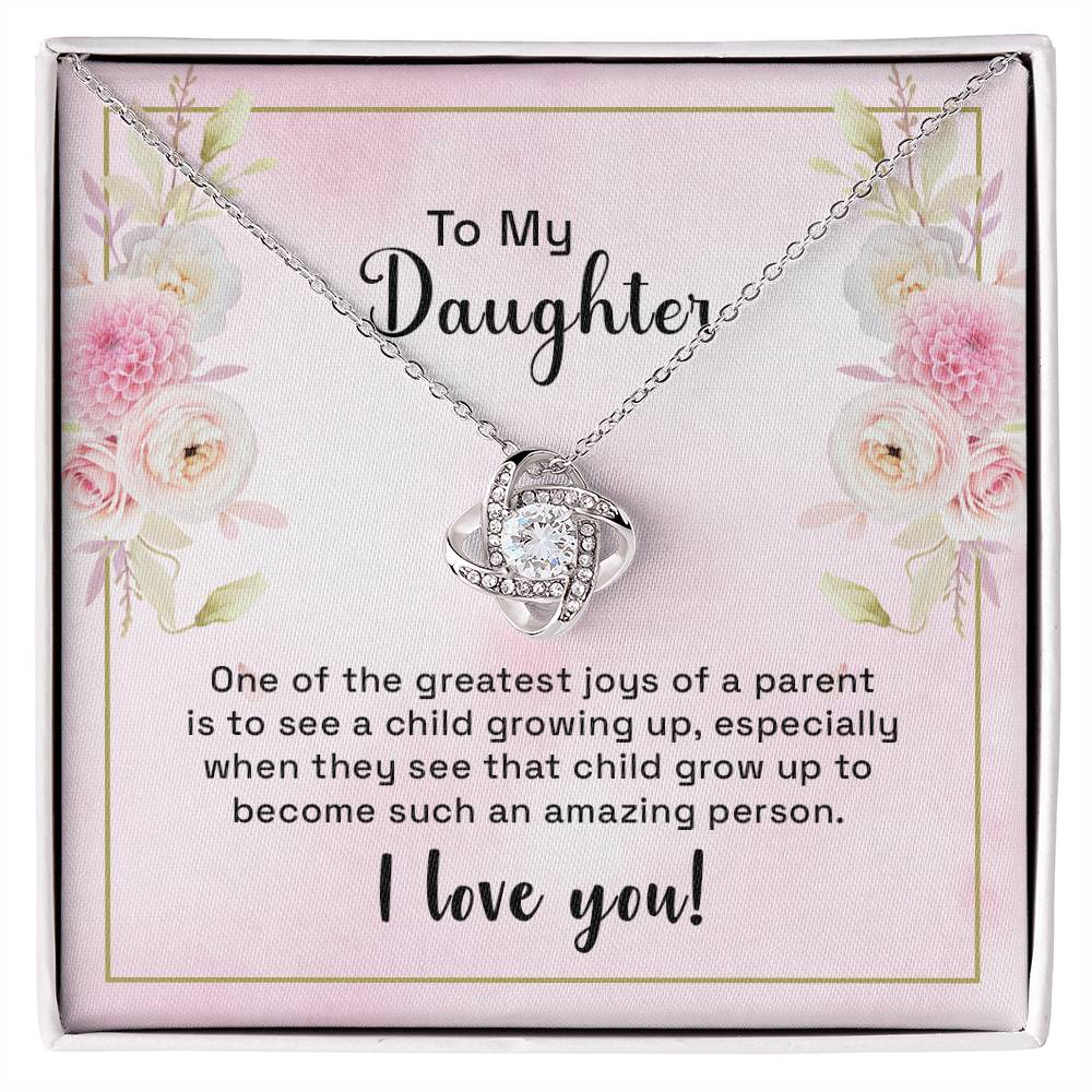 To my Daughter necklace - The Treasure of My Life on Wedding Day