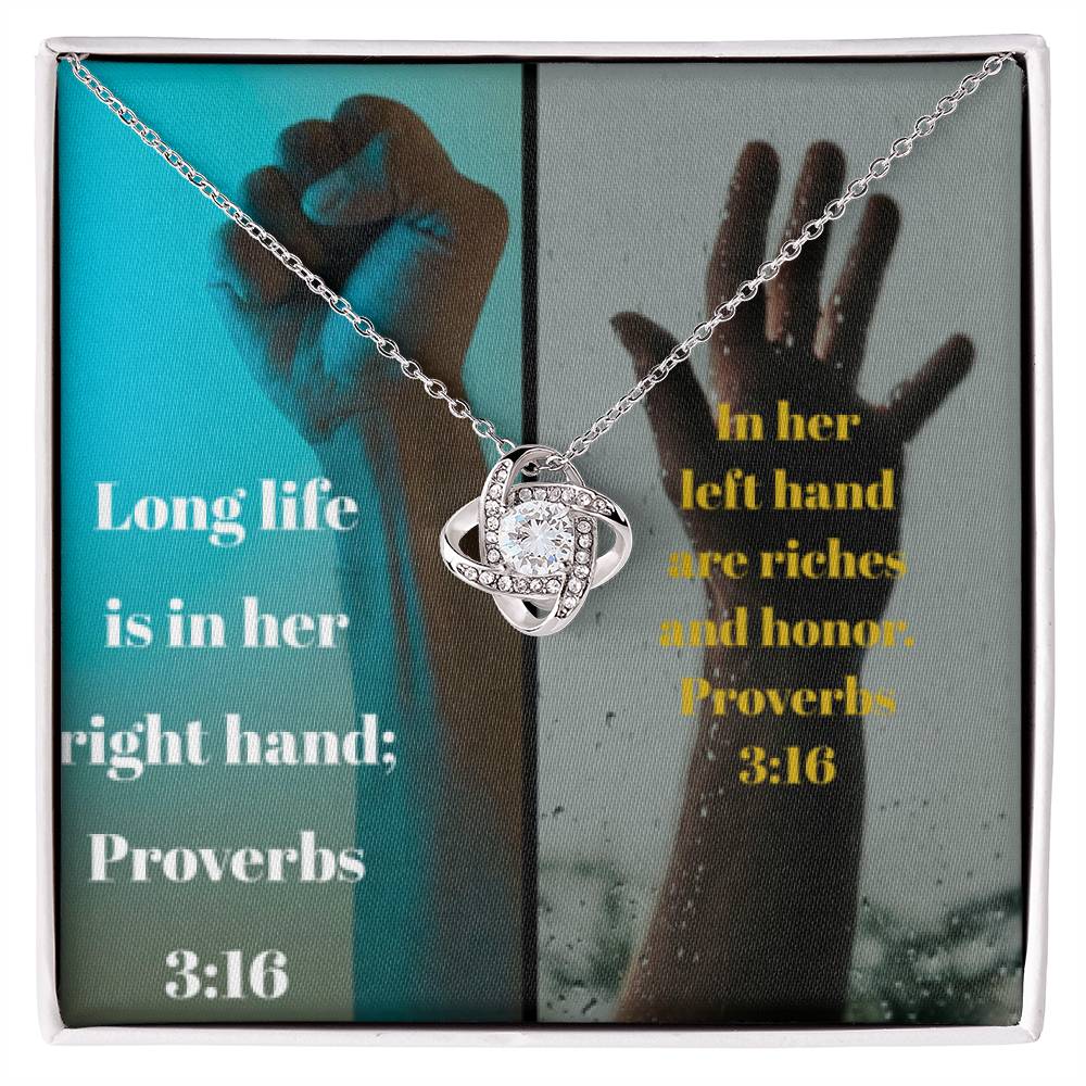IKE MENS Collage Proverbs Jewelry - Riches of Love and a Long Life Together on Thanksgiving