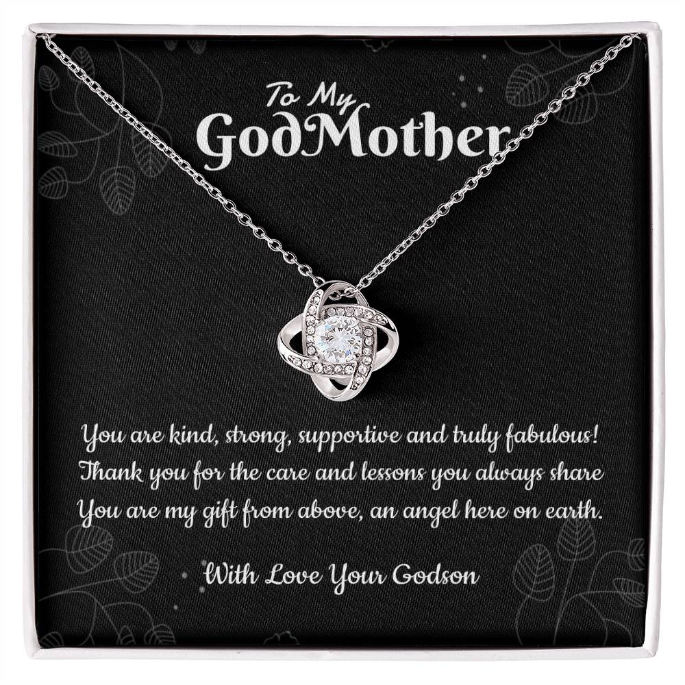 Godmother and Godson Necklace Gift, Birthday Gift, Thank You Gift, Gift from Godson
