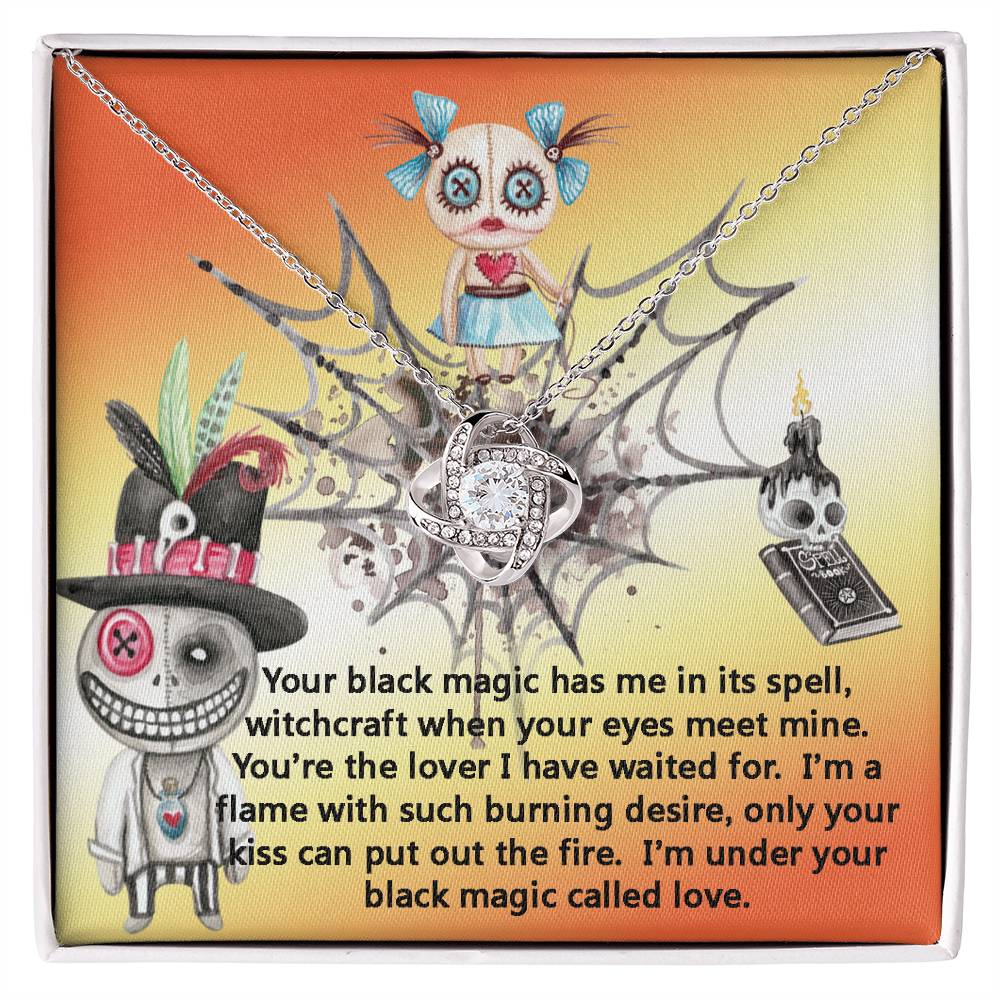 Girlfriend Necklace Goth Black Magic Gift, Halloween, I'm in Love with You, Voodoo Spell