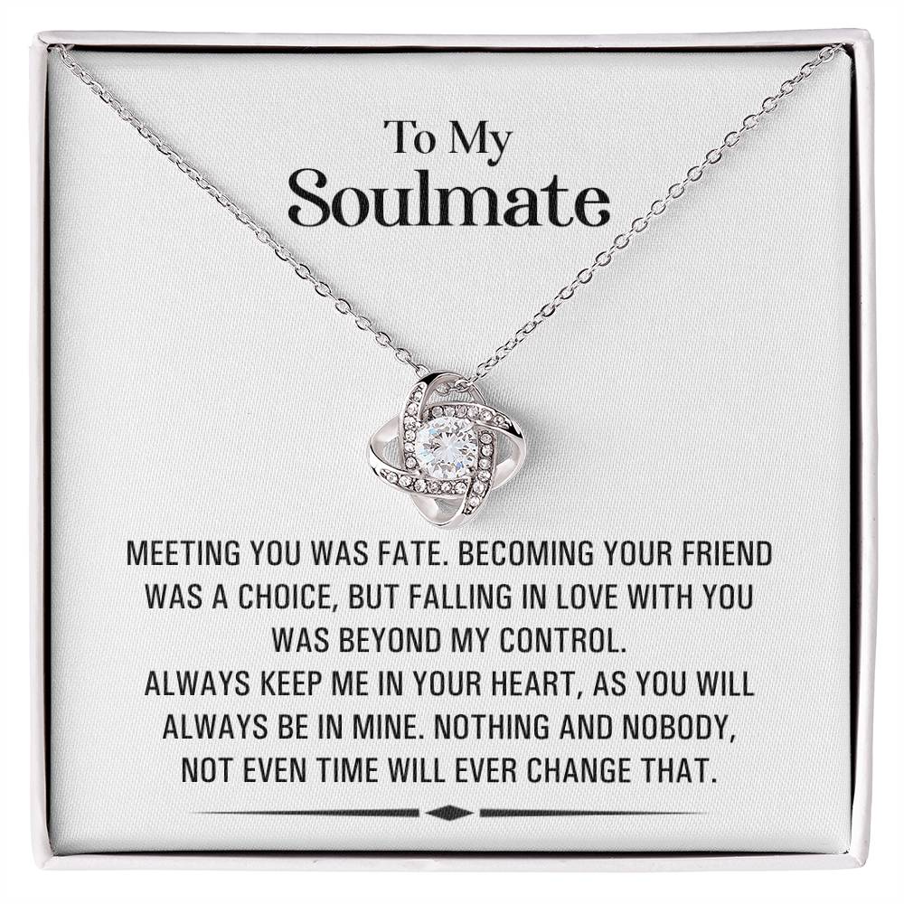 (Almost Gone!) Soulmate Necklace -Symbol of Endless Love – Perfect for Anniversary