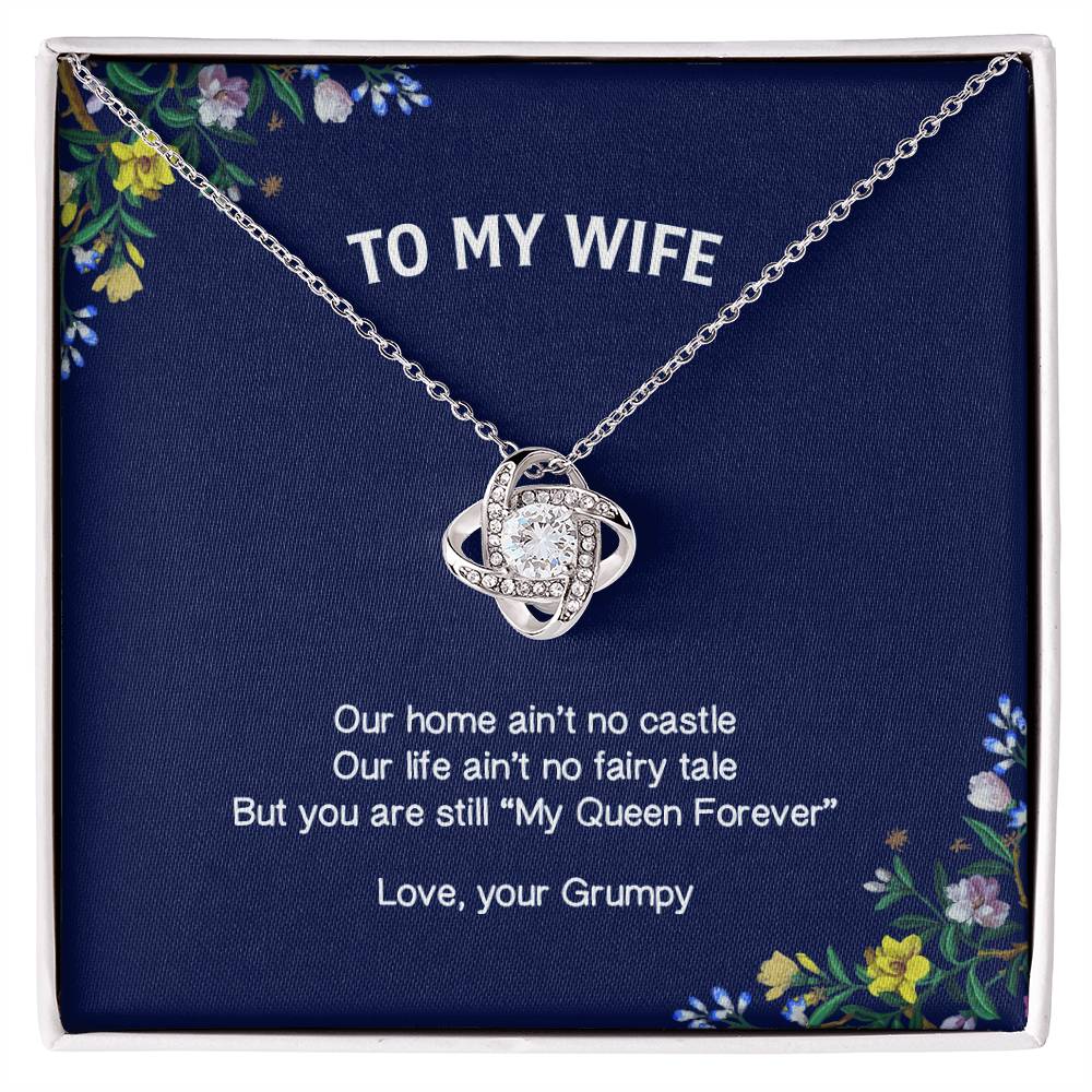 "My Wife" - Love Knot Necklace -  To My Wife – Forever & Always