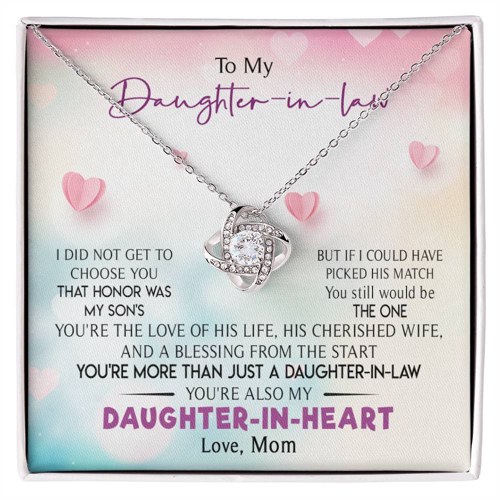 To My Daughter-In-Law - You Are My Daughter-In-Heart - Necklace