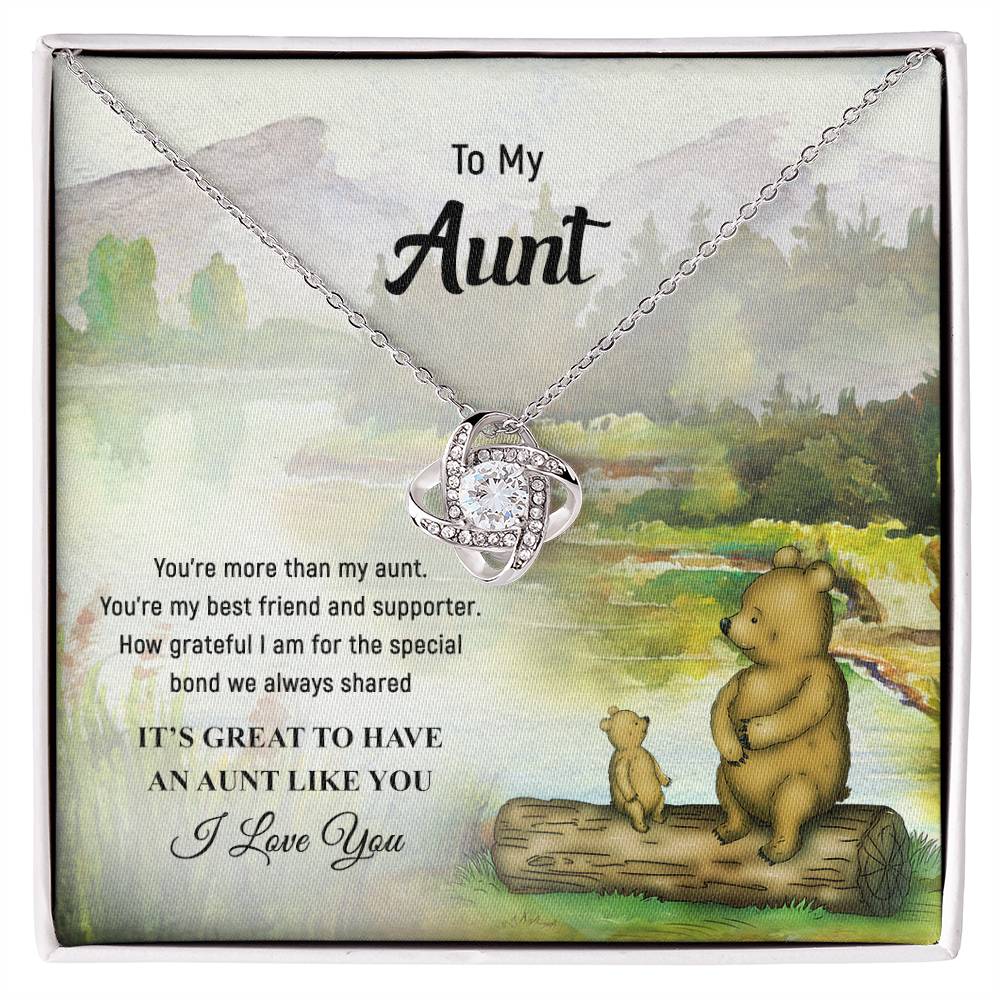 Necklace to My Aunt – It’s great to have an aunt like you - Mother’s Day