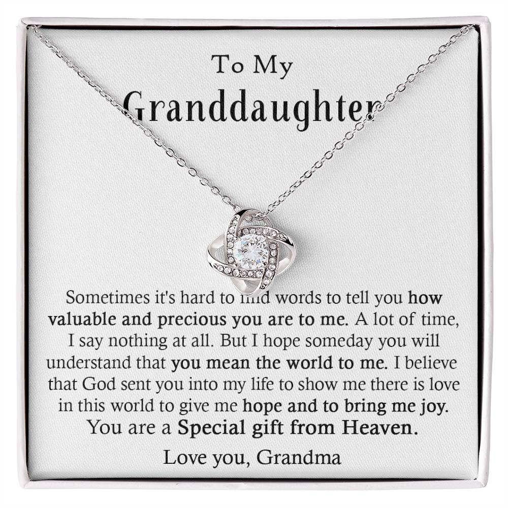 Gifts for Granddaughter -You Are a Precious Gift from Heaven on Birthday