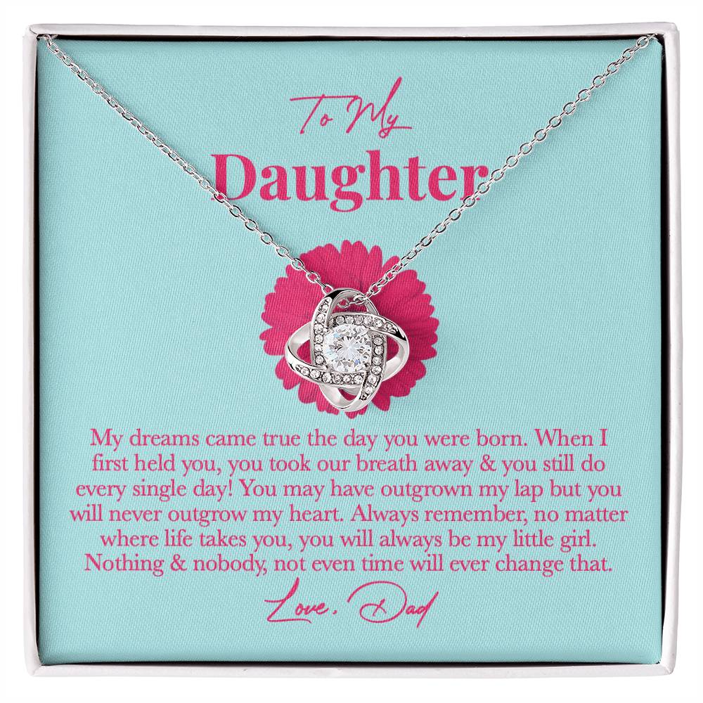 Dad Daughter Necklace - Always Remember, You’re My Little Girl on New Year’s Eve