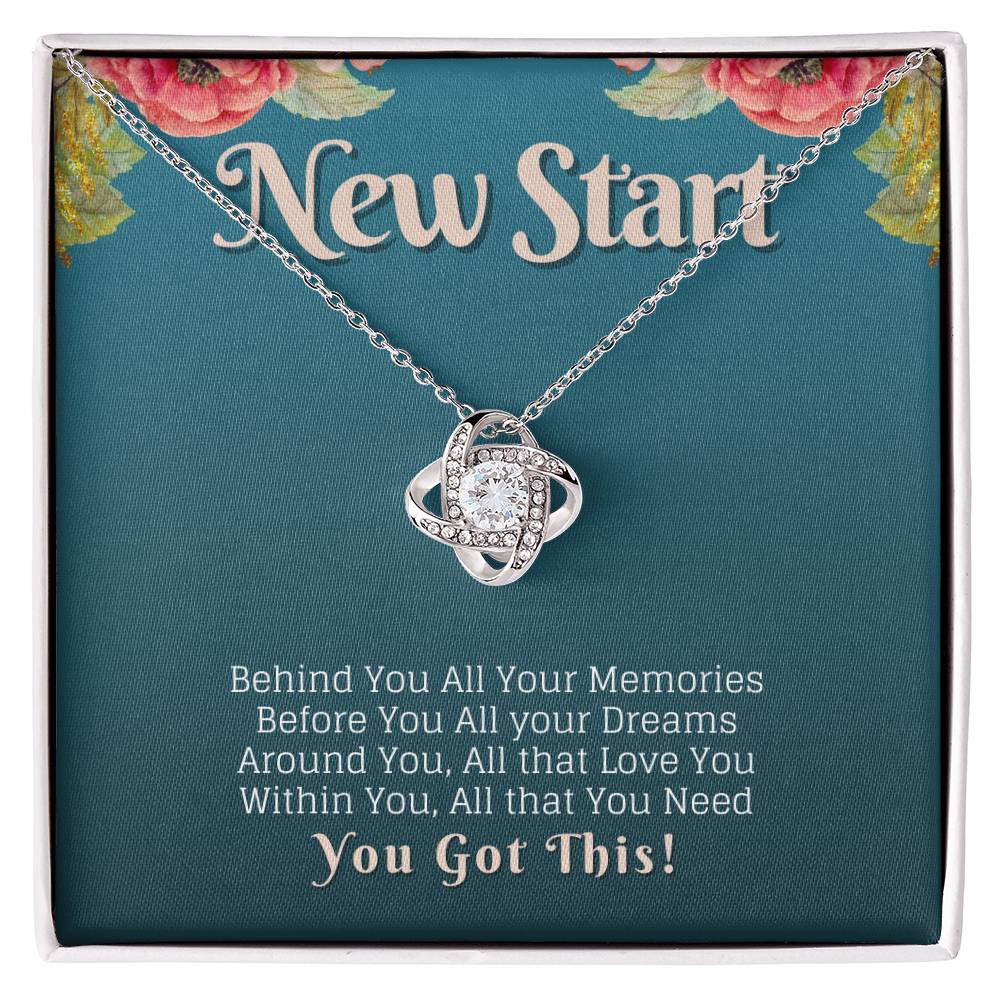 New Start You Got This Strength Knot Neckalce