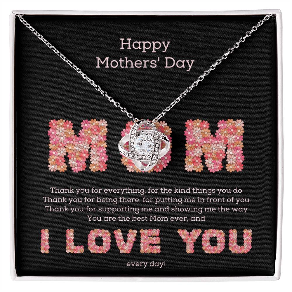 "Pink Daisies" Mothers' Day Knot Necklace - Happy Mother’s Day – With All My Love