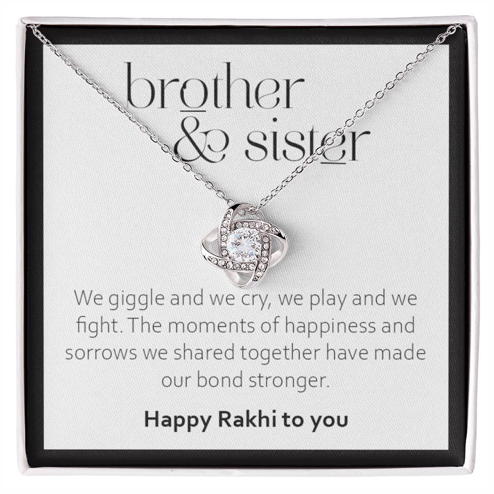 Rakhi Gift for Sister From Brother - 925 Sterling Silver Pendant