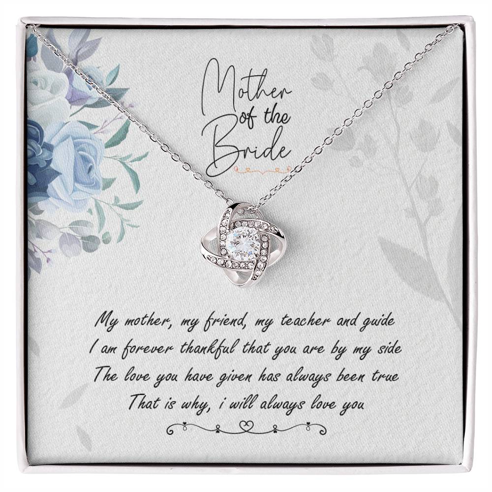 Mother of the Bride Love Knot Necklace