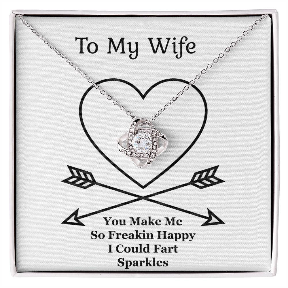 Jewelry Gift For Wife,The Love Knot Necklace, Anniversary Gift From Husband