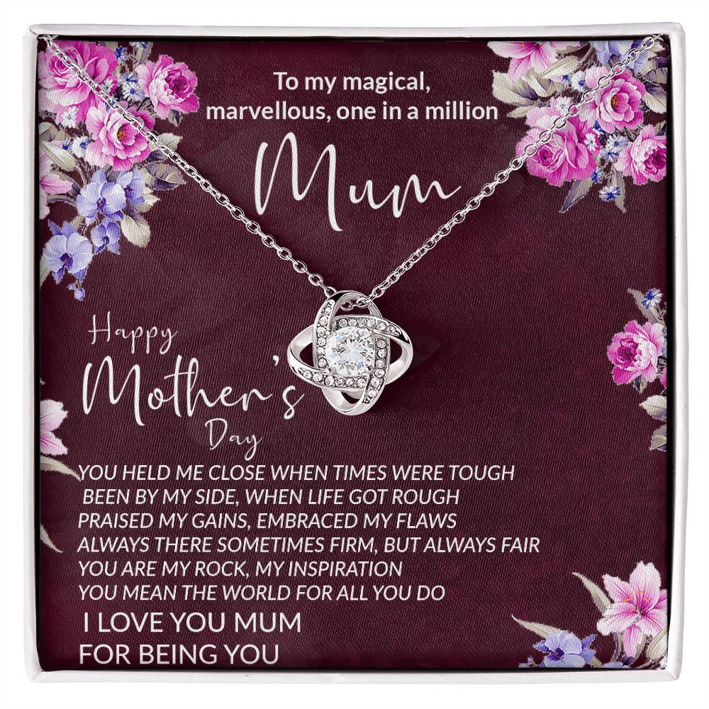 (Almost Gone) "Special Bond" Love Knot Necklace - Birthday or Mother’s Day Jewelry Gift