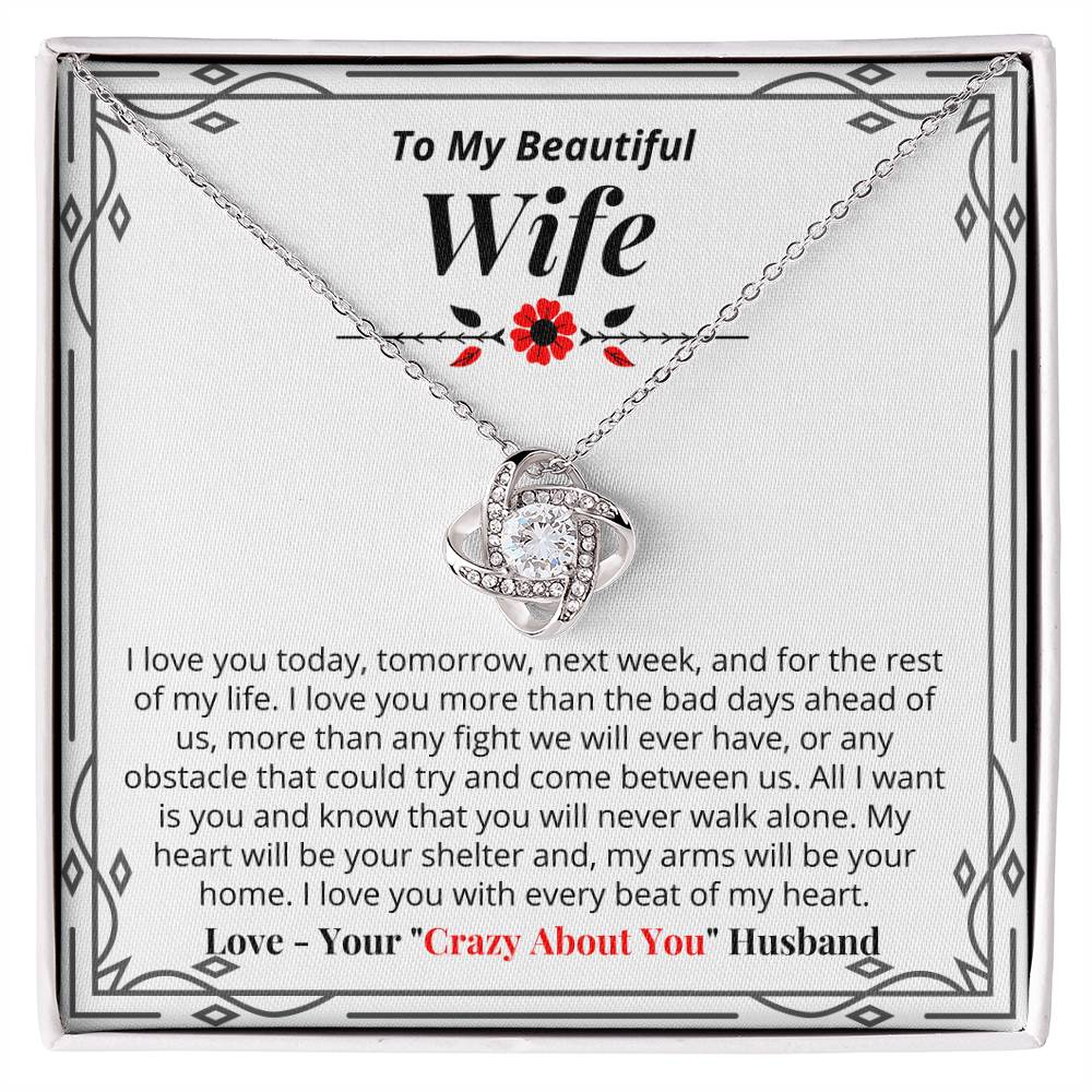 To My Wife - All I Want Is You - Necklace