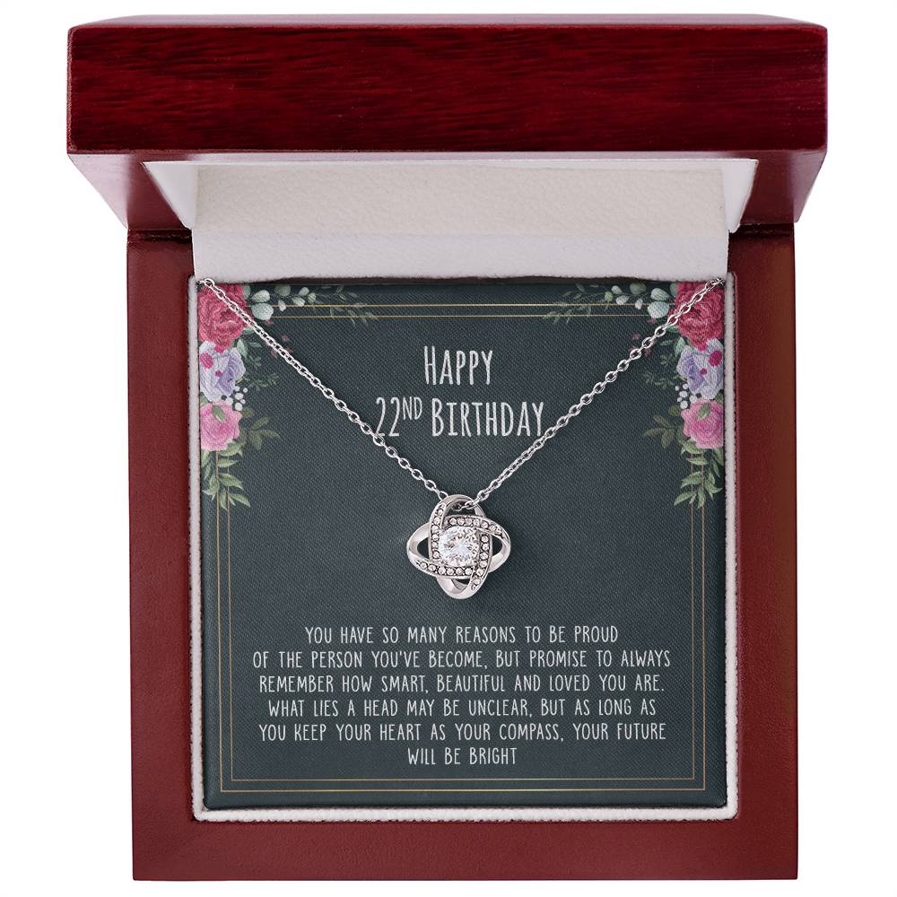 Happy 22 Birthday - Necklace to Dear Friend – So proud of the person you’ve become