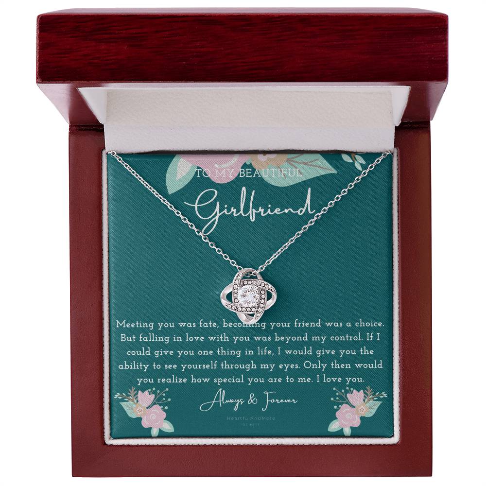 To My Girlfriend Necklace, Necklace for Girlfriend, Birthday Gift for Girlfriend, Valentine Gift for Girlfriend, Girlfriend Gifts