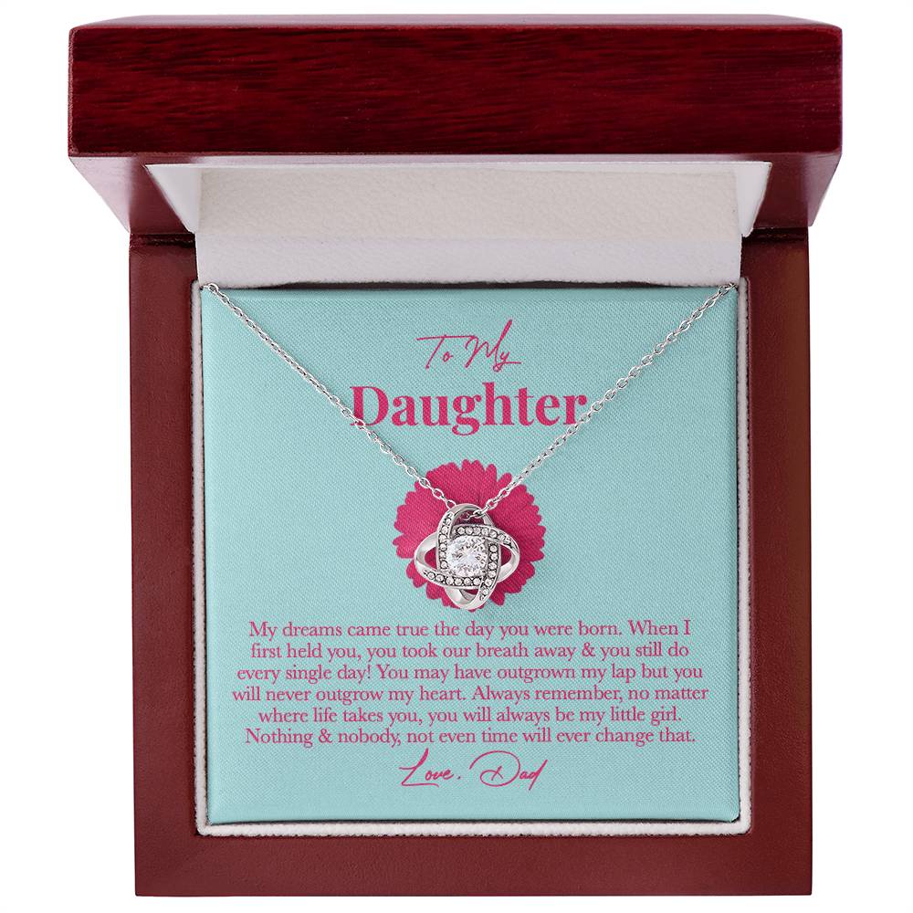 Dad Daughter Necklace - Always Remember, You’re My Little Girl on New Year’s Eve