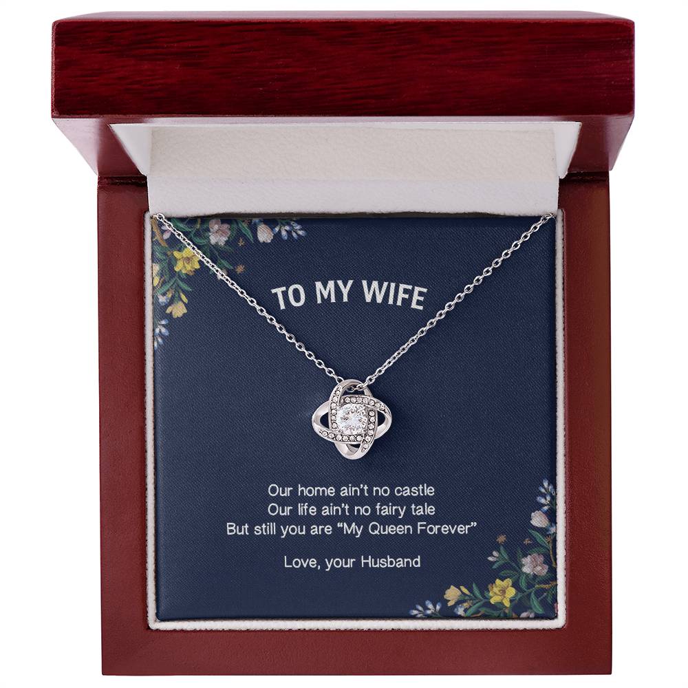 "My Wife" - Love Knot Necklace- To My Beautiful Wife – On Valentine’s Day