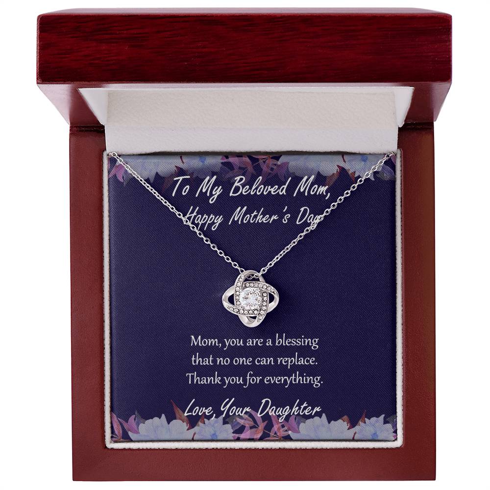 "Blessing" - Mother's Day Necklace -  To My Belong Mom - Happy Mother's Day