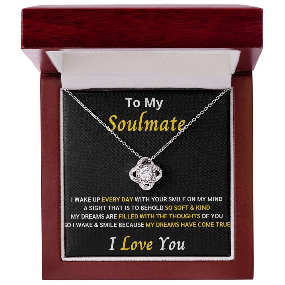 To My Soulmate Love Knot Gift Set 4 – My dreams came true with you - Romantic Gift