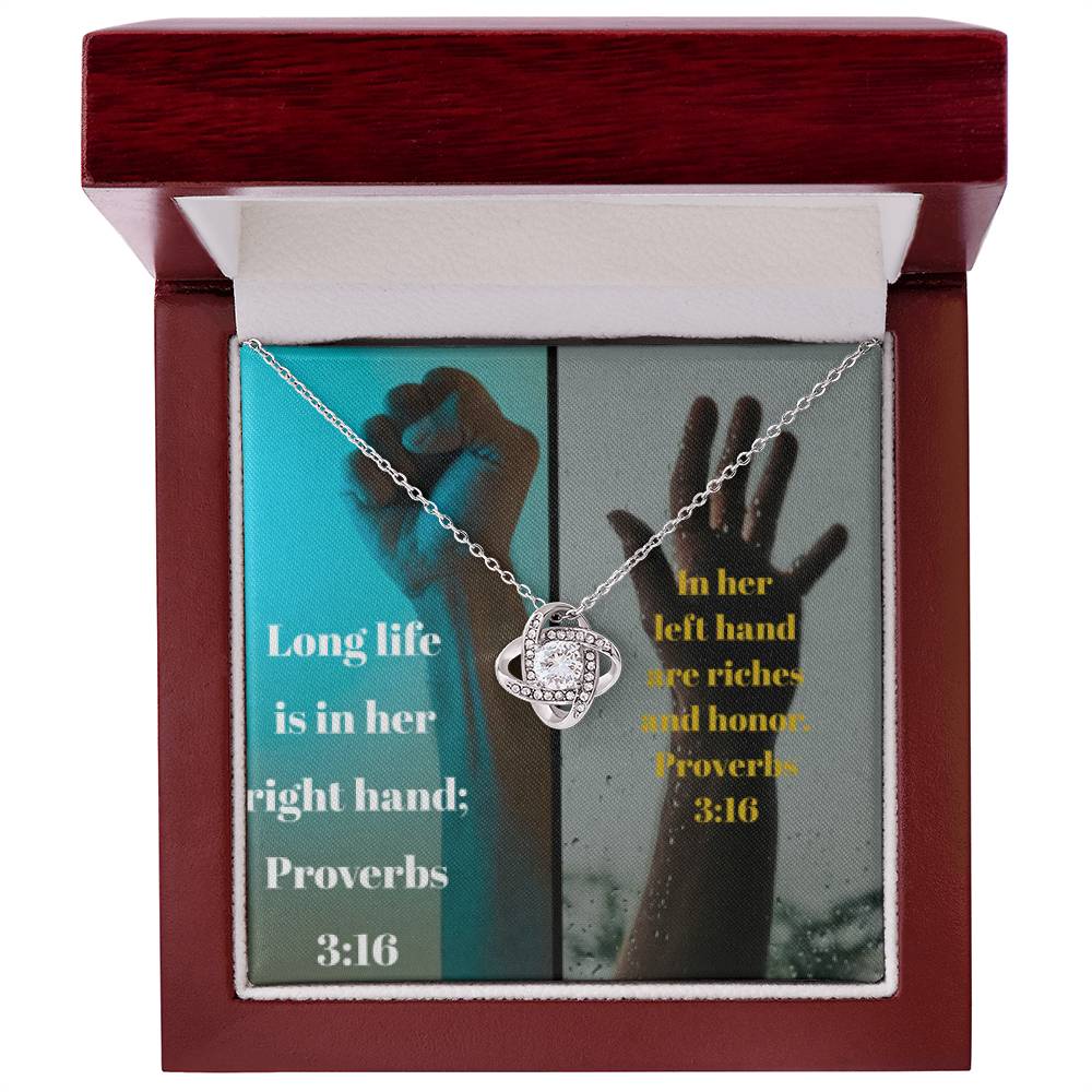 IKE MENS Collage Proverbs Jewelry - Riches of Love and a Long Life Together on Thanksgiving