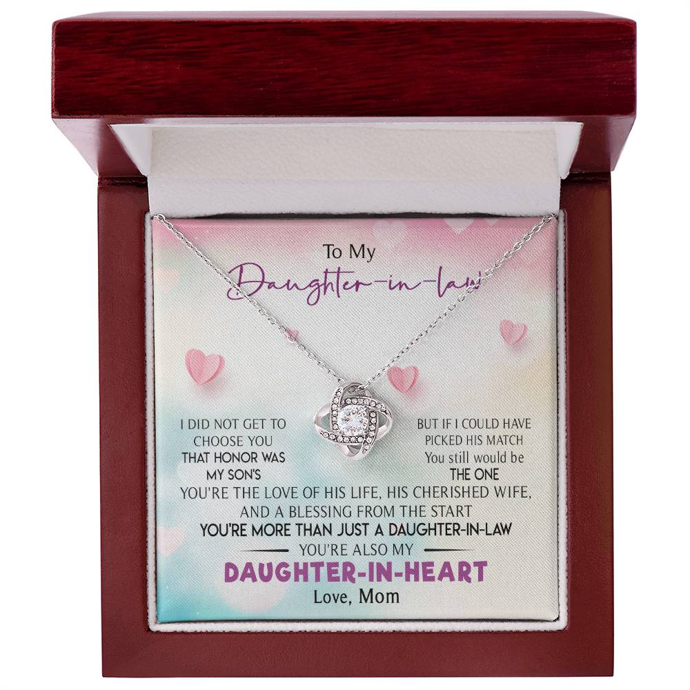 To My Daughter-In-Law - You Are My Daughter-In-Heart - Necklace