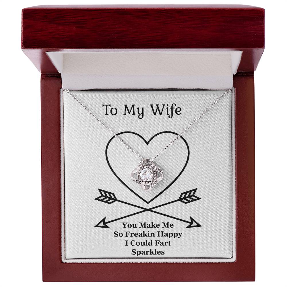 Jewelry Gift For Wife,The Love Knot Necklace, Anniversary Gift From Husband