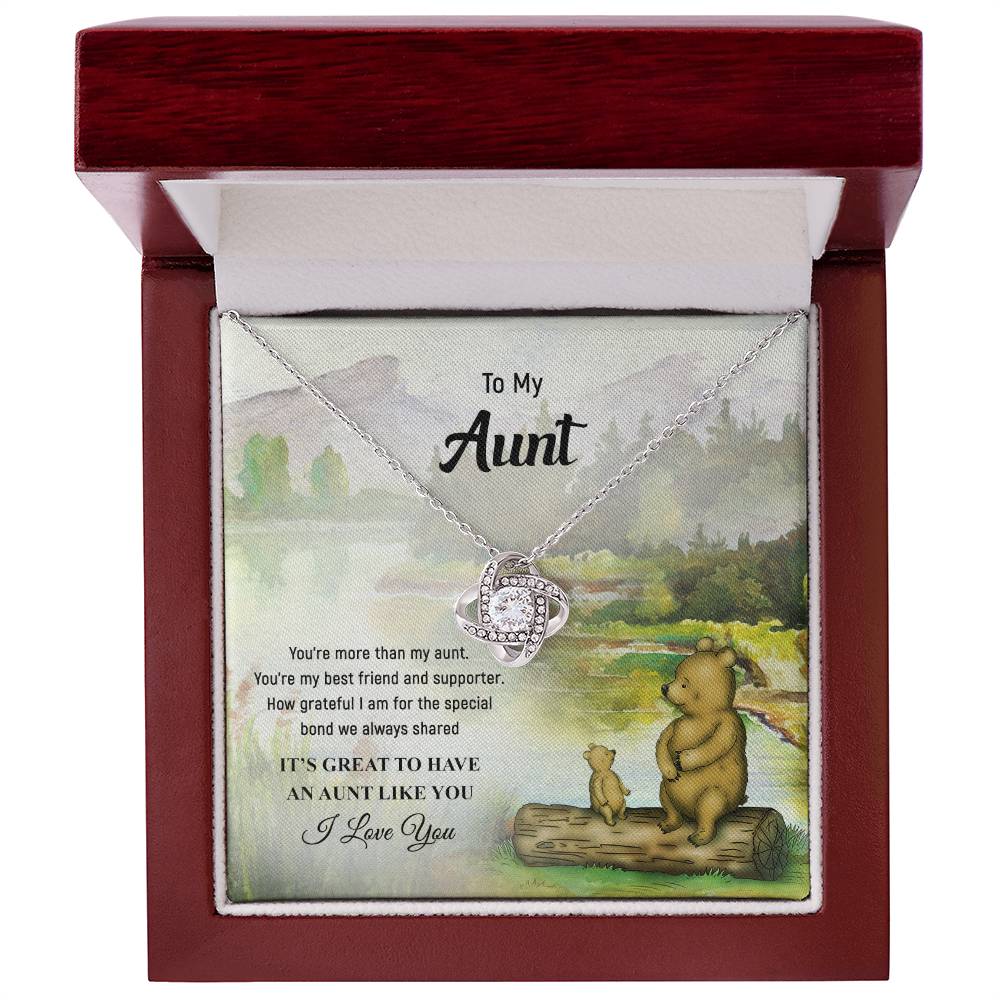 Necklace to My Aunt – It’s great to have an aunt like you - Mother’s Day