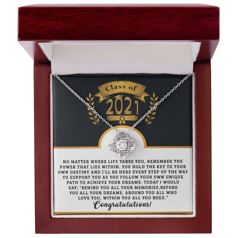(Almost Gone ) Class of 2021 - Class 2021 - Necklace - Congratulations - Happy Graduation Day
