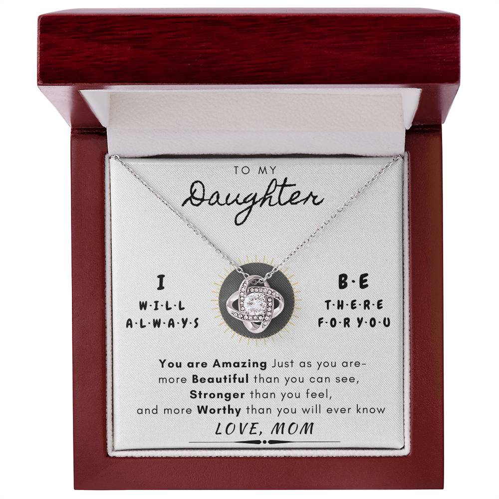"To My Daughter" Always There for You Necklace Gift Set