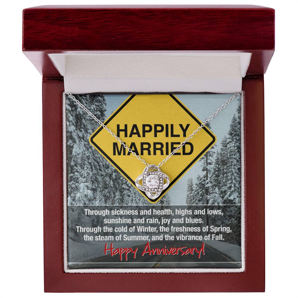 Happily Married Anniversary Necklace