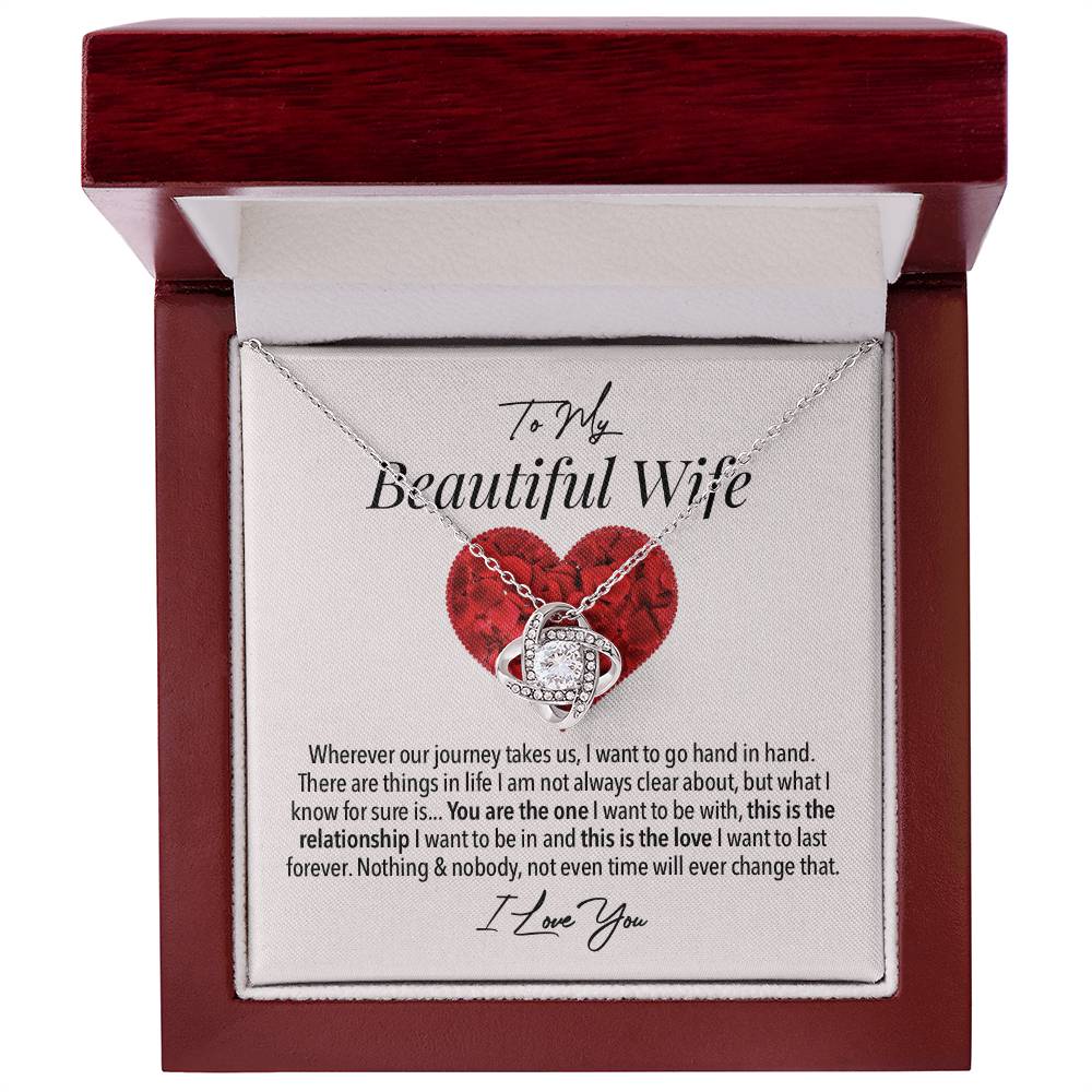 Wife Forever Love Necklace - My Dearest Woman on Wedding Day
