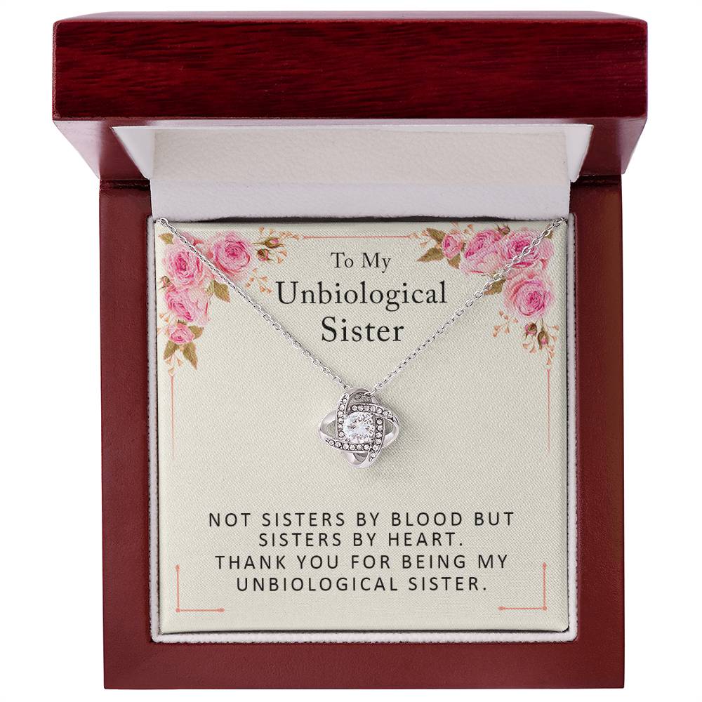Unbiological Sister Necklace - Birthday Gifts for Best Friend