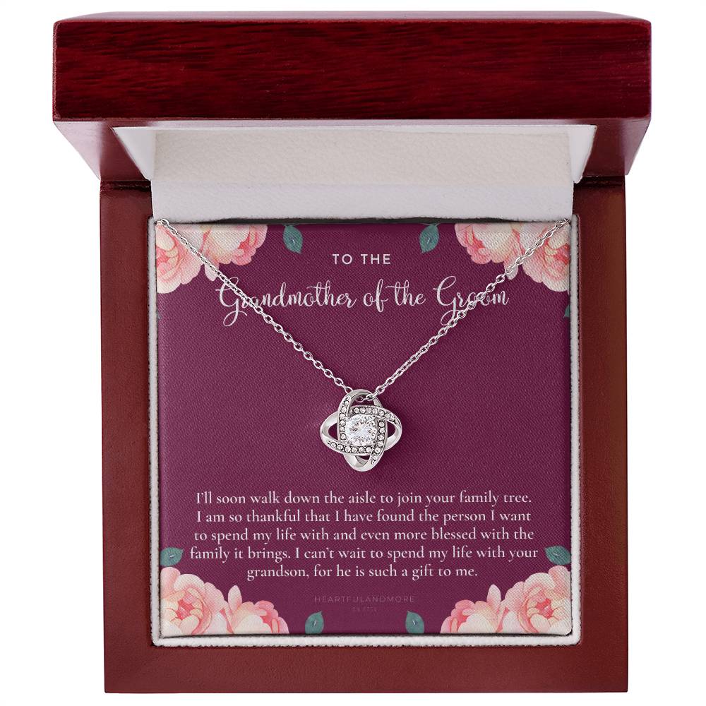 Grandmother of the Groom Gift Necklace, Grandma Wedding Gift, Nana, Bridal Shower, Rehearsal Dinner, Thank You Gift