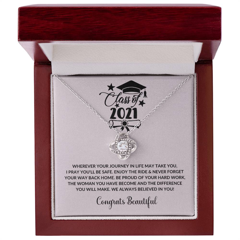 (Almost Gone) Class of 2021 - Enjoy The Ride - Graduation Necklace - Graduation Gift for Boyfriend – Proud of You Forever