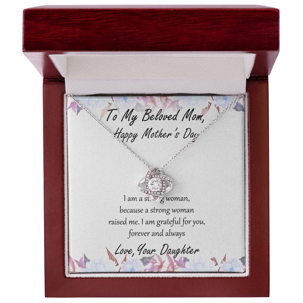 "Forever and Always" Mother's Day Necklace - To Beloved Mom - Happy Mother's Day, Women’s Day