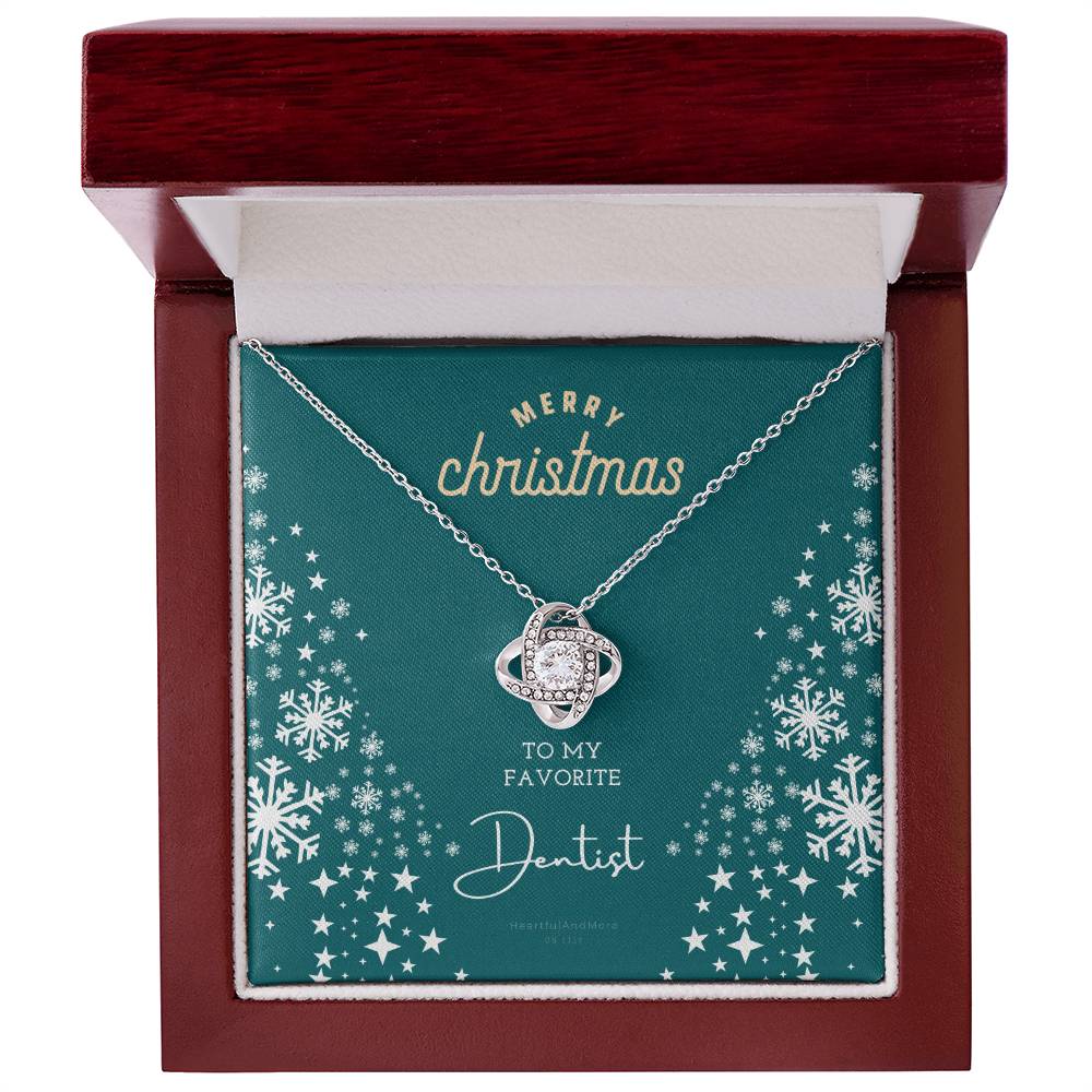 Christmas Gift for Dentist, Necklace Gift for Woman Dentist, To My Favorite Dentist, Merry Christmas, X-Mas Jewelry Gift for Dentist