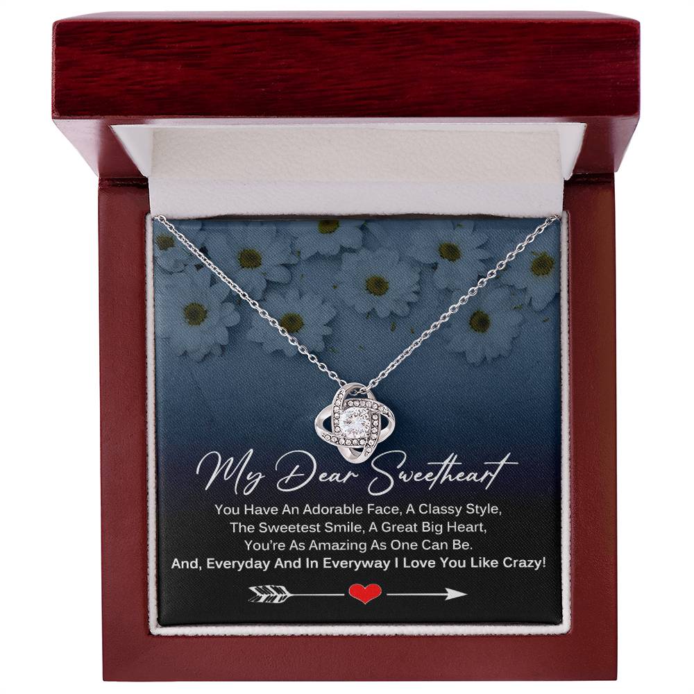 My Dear SweetHeart Necklace - I Love You Like Crazy