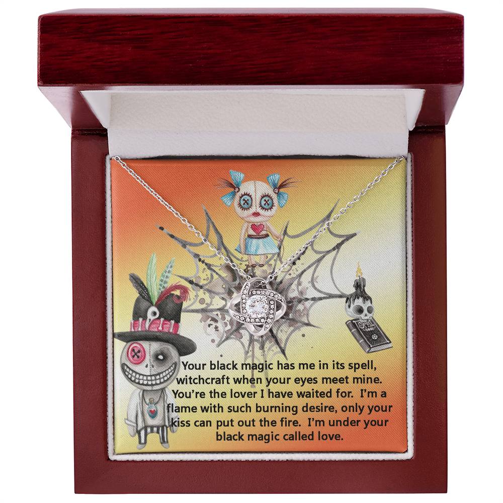 Girlfriend Necklace Goth Black Magic Gift, Halloween, I'm in Love with You, Voodoo Spell