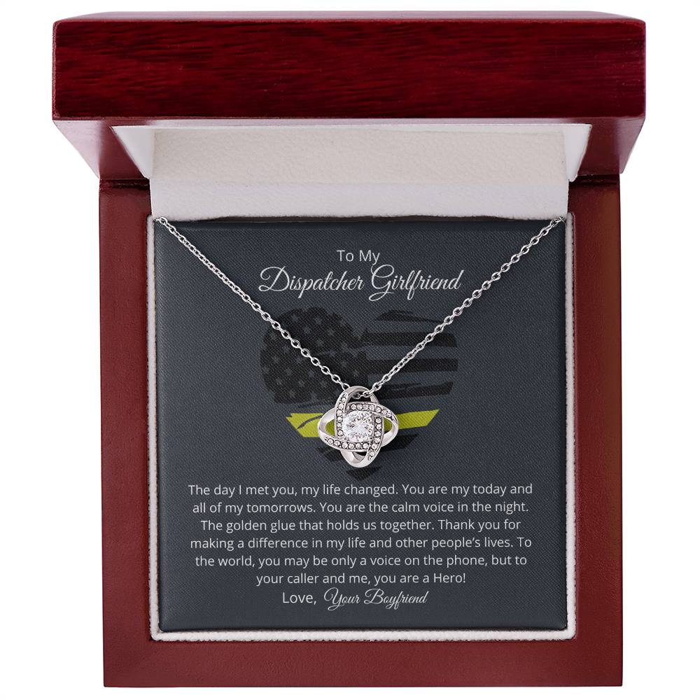 Dispatcher Girlfriend Love Necklace – Thank you for changing my life with your love - Wedding Anniversary