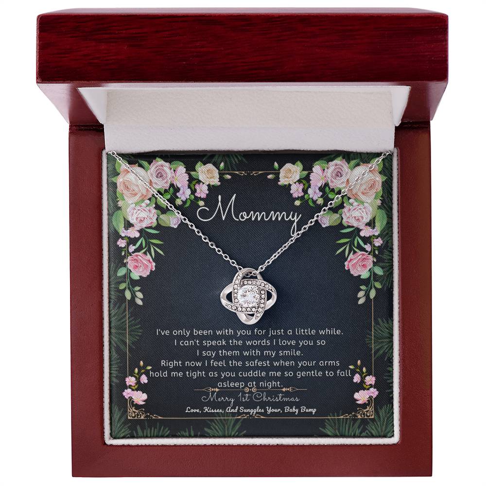 Necklace to Mommy – Sending you love, kisses, and snuggles - Baby Shower