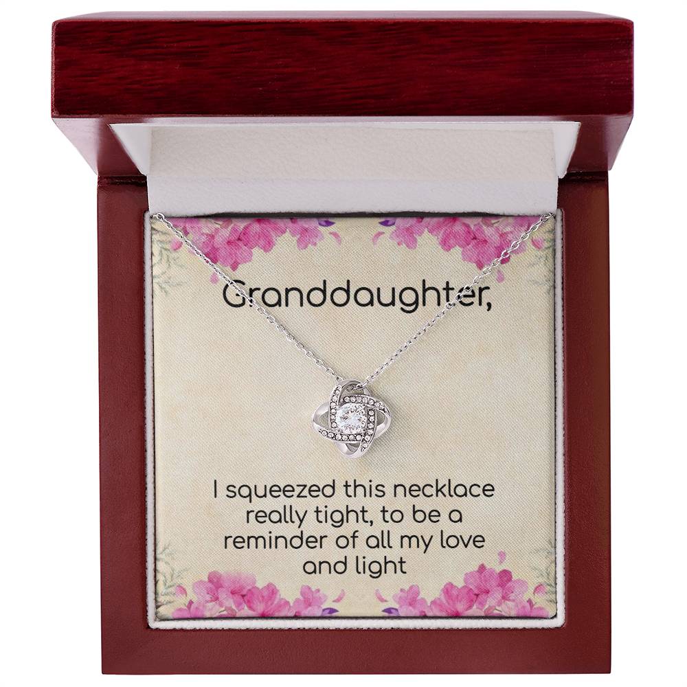 Granddaughter Love and Light Sparkling Necklace