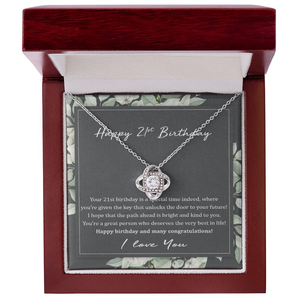21st Birthday Gift Necklace: Birthday Gift For Daughter, Bestfriend, Niece, Granddaughter, Jewelry Gift For Her Birthday